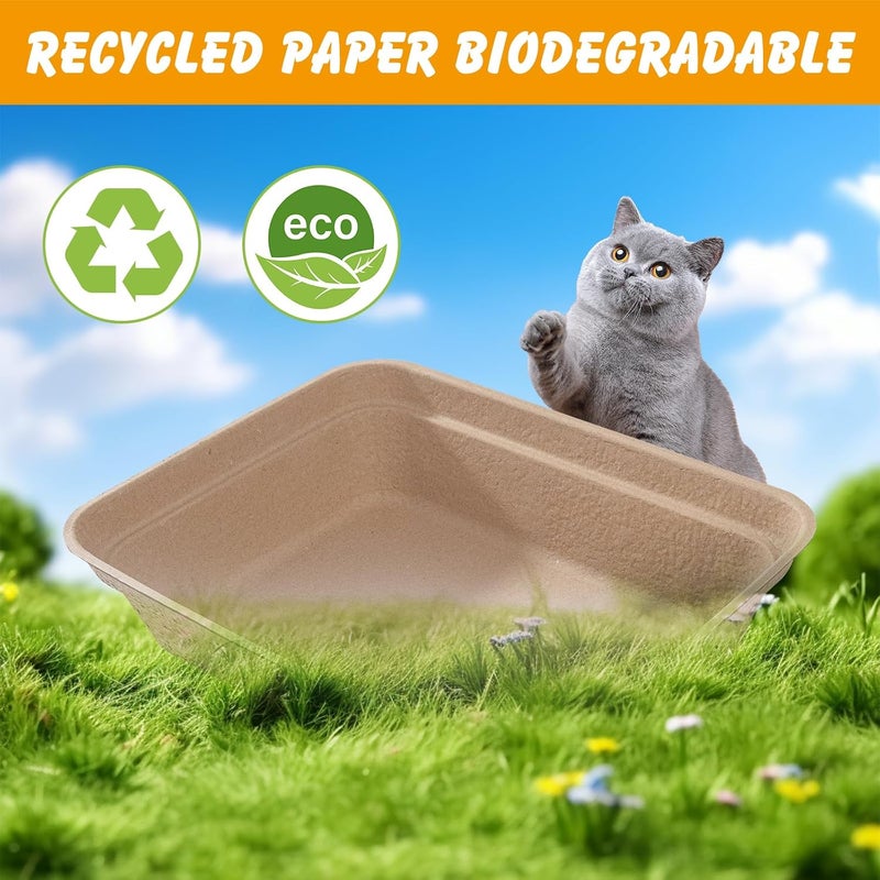 ondware Store Disposable Cat Litter Box(9-Pack), Large Litter Boxs for Cat Travel Home Use - Image 4
